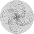 thumbnail image 1 of Ahgly Company Machine Washable Indoor Round Transitional Platinum Gray Area Rugs, 3' Round, 1 of 7