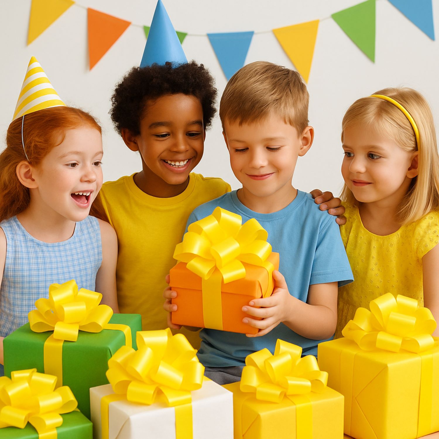 LoonBalloon #5 Perfect Gift Bow 4 inches‚ Daffodil Yellow (10-Pack)