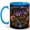 Blue, variant on Forest Globe Cottage 11oz Ceramic Mug, Whimsical Nature Coffee Cup