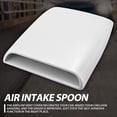thumbnail image 2 of KaTur Universal Car Decorative Air Flow Intake Hood Scoop Vent Turbo Bonnet Cover White, 2 of 5
