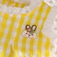 thumbnail image 5 of Wxirdiow Girls Summer Outfits Toddler Girl Clothes Baby Summer Outfits Plaid Ruffle Sleeveless Vest Tank Tops Pants Set Yellow Size,12-18 Months, 5 of 9