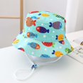 thumbnail image 2 of Chapeau de Soleil avec Rabat de Nuque Séchage Rapide Pliable Upf 50+ Protection Uv Chapeau d'Été pour Bébé Bonnets pour Bébé 2-4 Ans Garçons Filles Mode, 2 of 3
