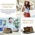 thumbnail image 4 of Tarise for Samsung Galaxy A14 Case Wallet for Women and Men, Galaxy A14 Case, PU Leather Magnetic Flip Strap Wristlet Zipper Card Holder Wallet Business Phone Cover for Samsung A14 5G (6.6"), Brown, 4 of 10