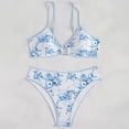 thumbnail image 4 of DHFJKG Bikini Sets For Women Boho Floral 2 Piece Swimsuit Adjustable Straps High Cut Sexy Bathing Suit Trendy Beachwear, 4 of 6