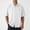 White, variant on VgaVtl Summer Collared Shirt Men Black Short Sleeve Solid Color Button Everyday Clothing for Men Casual Minimalist