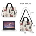 thumbnail image 3 of FORMRS 16" Laptop Bag Carrying Sleeve Case with Handle Travel Shoulder Briefcase, Beige Christmas Plaid, 3 of 8