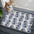 thumbnail image 3 of Blue Floral Entryway Rug 2'x3'&nbsp; Non Slip Front Door Mats, Abstract Watercolor Flower Leaf Plant Entrance Rugs Indoor Outdoor Carpet, Washable Floor Mats Small Area Rug for Bedroom Kitchen, 3 of 8