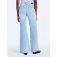 thumbnail image 3 of Scoop Women's and Women's Plus Slouchy Flare Relaxed Fit Jeans, 30" Inseam, Sizes 0-26W, 3 of 5