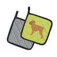 thumbnail image 2 of Carolines Treasures BB3840PTHD Brussels Griffon Checkerboard Green Pair of Pot Holders  7.5HX7.5W multicolor, 2 of 3