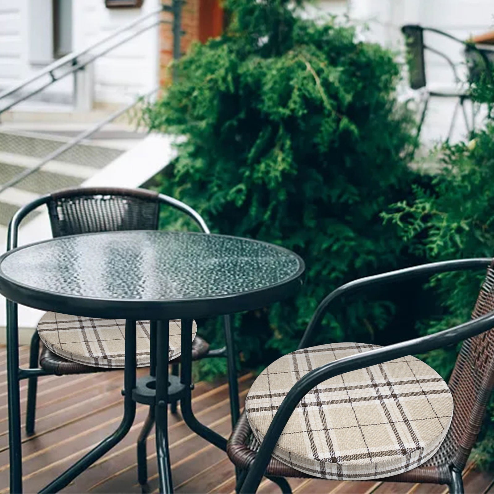 Round Outdoor Chair Cushions For Patio Furniture Patio Chair