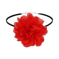 thumbnail image 5 of Flower Collar Choker Necklace Flower Necklace for Banquets Halloween Wedding Red, 5 of 9