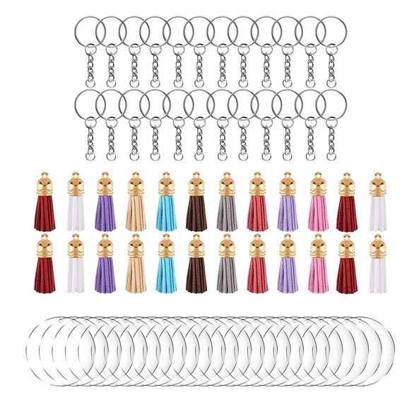 Valentine's Day Gifts for Woman Acrylic Keychain Blank Transparent Keychain Suitable For Vinyl Kit Multicolor