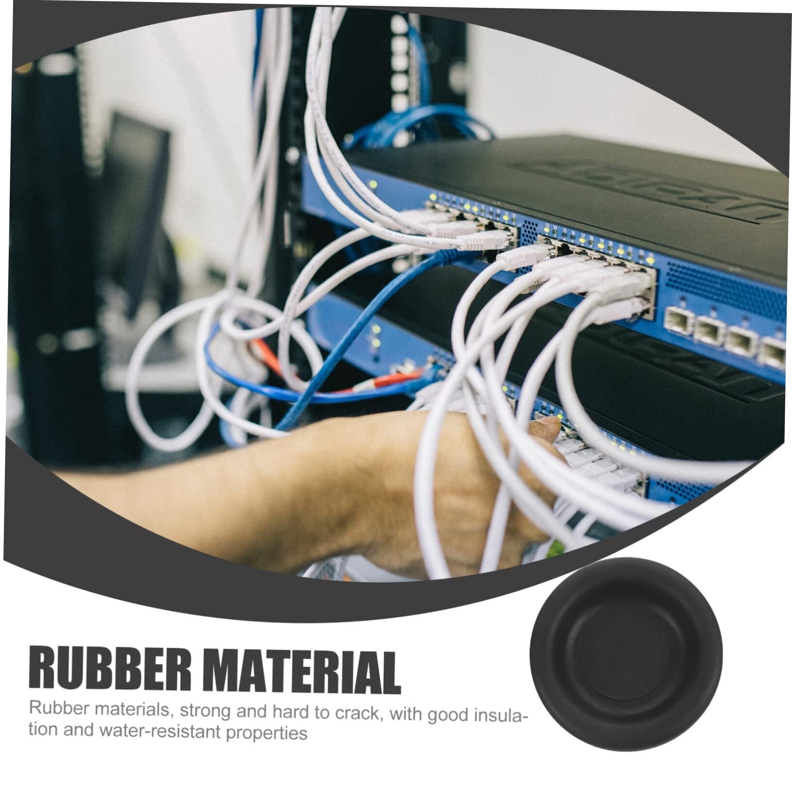 340 Pcs Guard Coil Rubber Ring Wiring Rubber Grommet Kit Rubber Washer Ring Gasket Rubber Sealing Gasket Washer Rubber Sealing Gasket Rubber Grommet for Wire Rubber Gasket