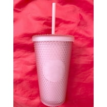 Open Box Starbucks Soft Touch Pink Lemonade Jelly Studded Coffee Tumbler Cold Cup, Grande 16 oz