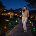 thumbnail image 6 of Solar Cross Garden Stake Color Changing LED Pathway Light Auto On/Off Solar Powered for Grave, Memorial, Pathway & Garden Decoration, 6 of 7