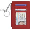 thumbnail image 1 of GHSDFBB Porte-Cartes de Crédit Mince pour Femmes, Mini Portefeuille à Poche avant, Porte-Monnaie, Porte-Clés (Rouge), 1 of 7