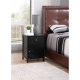 thumbnail image 2 of Glory Furniture Izzy 1 Drawer/1 Storage Door Wood Nightstand End Table, Black, 2 of 7