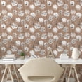 thumbnail image 2 of Ambesonne Springtime Peel & Stick Wallpaper for Home, Abstract Look Dandelion, 13"x36", Pale Taupe White, 2 of 5