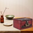 thumbnail image 2 of European Vintage Wooden Jewelry Cosmetics Storage Box Container Holder Home Decor with Lock, 2 of 12