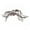 brown C, variant on Large Halloween Spider Decoration With Skull Design Black Velvet Outdoor Indoor Decor 1 Count