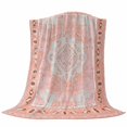 thumbnail image 6 of Pink Boho Blanket Soft Cozy Warm Throw Blanket for Couch, Plush Fuzzy Flannel Fleece Blankets for Sofa, Vintage Abstract Tribal Decorative Oriental Bed Blankets Lightweight Gifts for Women, 40"x60", 6 of 9