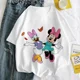 thumbnail image 4 of branco topos pato donald margarida dos desenhos animados impressão camiseta feminina harajuku estética tshirt moda y2k feminino t camisa roupas presentes, 4 of 5