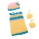 thumbnail image 3 of El Sombrero De Punto Hecho Punto Amarillo Adorable Calza La Ropa Para La Muñeca Reborn Del Bebé De 10-11 Pulgadas La Mirada Completa 3 Colores Baoblaze Traje de medias de vestido de muñeca, 3 of 8