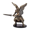 thumbnail image 2 of Figura decorativa de ángel guerrero para mesa, ideal para estanterías, escritorios y vitrinas. Oro, 2 of 9