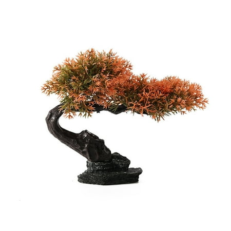 Acahhotxx Fishtank Landscaping Landscape Artificial Plant Landscape Fish Tanks Decorations for Aquariums Terrarium Shrimp Tree Large Ornaments - H