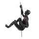 thumbnail image 1 of Kearding La pared del hombre que sube de la mano de obra artística esculpe la estatua hecha a mano con la opción del regalo de la precisión Decoración del hogar Negro antiguo tipo 2, 1 of 6