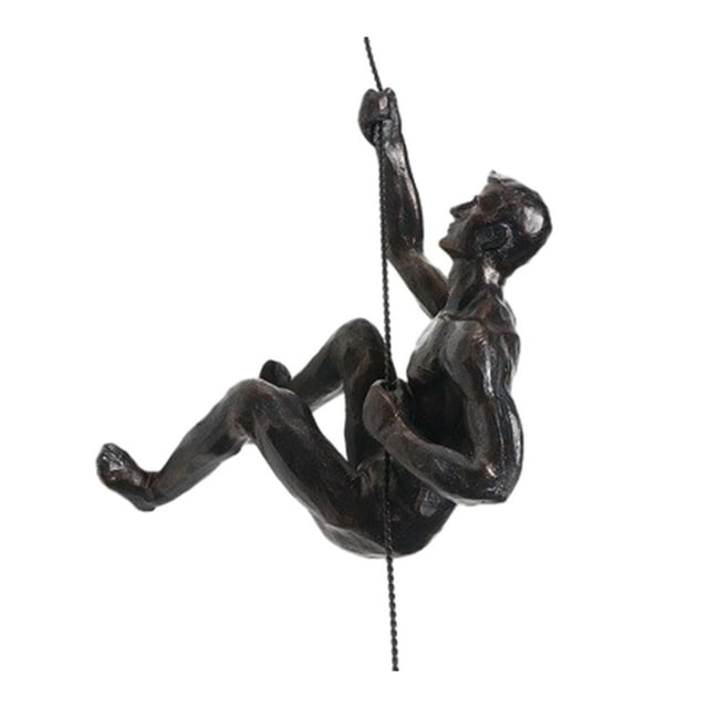 Charm Home With Creative Rock Climber Statue Pendant Climbing Man Wall Sculptures Statue Gift Choice Exquisite Climbing Man Wall Sculptures Statue For Unique Touch Creative Rock Climber Statue Pendan