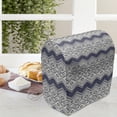 thumbnail image 3 of Vintage Tribal Stand Mixer Cover, Monochromatic Pattern of Zigzags Dots and Rhombuses in Aztec Style, Kitchen Appliance Organizer Bag Cover with Pockets, 5 Quarts, Indigo and Ivory, by Ambesonne, 3 of 4