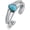 Pear, variant on 925 Sterling Silver Turquoise Exquisite Hollow Ring Boho Style Adjustable Rings Jewelry Gifts for Women Mother