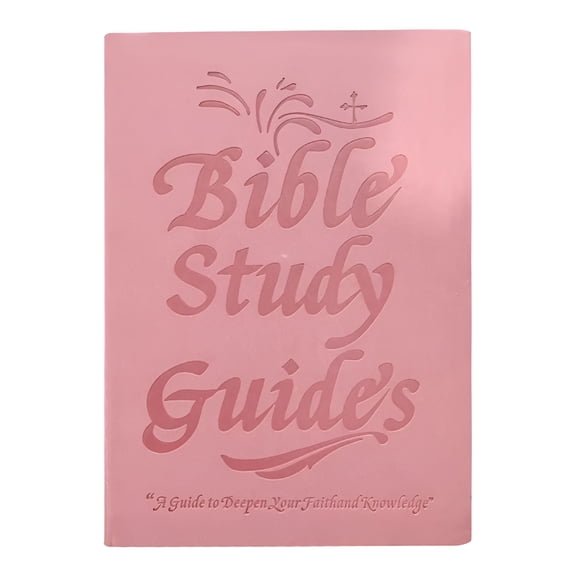 CCOCC Bible Study Notebook 66 Page Scripture Journal Planner for Christians Guided Note Taking Personal Reflection Gift for Men Women Group Study Guide (Pink)
