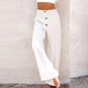 thumbnail image 1 of Pntutb Mujeres Casual Sólido Pantalones Cómodos Elásticos Cintura Alta Pierna Ancha Casual Loose Beach Pantalones Pntutb Pntutb-6826, 1 of 7