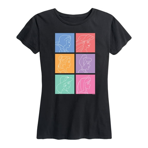 Disney - Princess Grid - Women's Short Sleeve Graphic T-Shirt