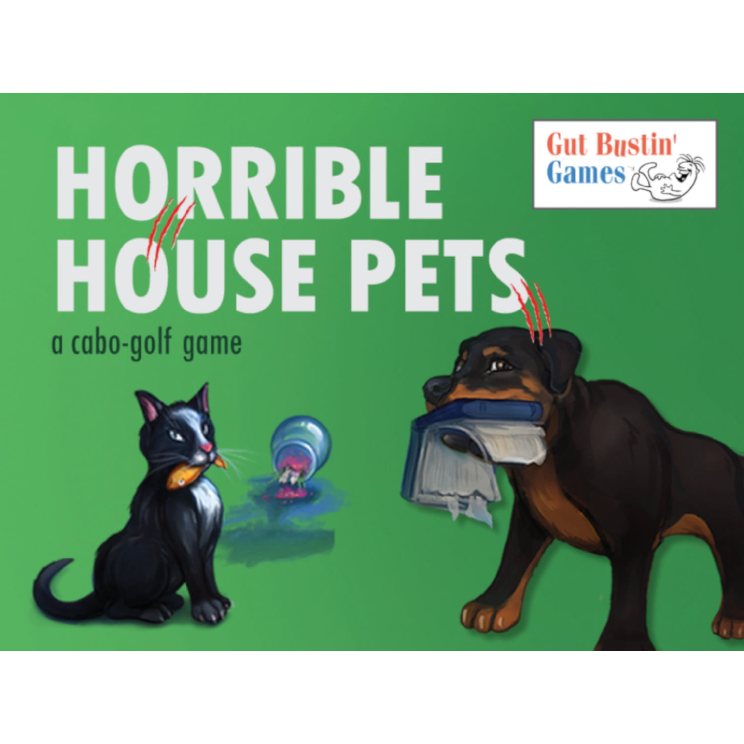 GUT1018 Gut Bustin Games Horrible House Pets Card Game