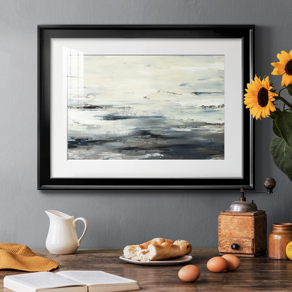 On The Stormy Seas Premium Framed Print - Ready to Hang