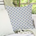 thumbnail image 5 of Block Print Throw Pillow Covers 20x20 Inch Set of 2 Vintage Blue Floral Boho Outdoor Spring Farmhouse Decorations Decorative Throw Pillows Cases for Home Bed Living Room Couch Décor, 5 of 6