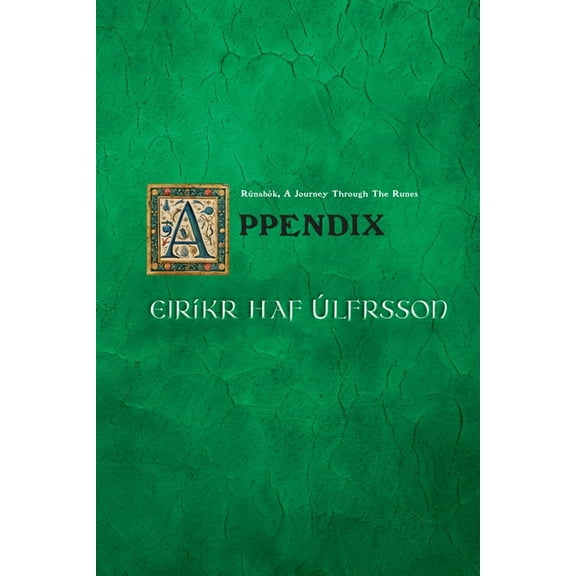 RÃºnabÃ³k The Appendix [Runabok: A Journey Through the Runes], Book 4, (Paperback)