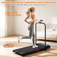 thumbnail image 5 of 3.0HP Portable Under Desk Treadmill with Handle Bar & Incline, 0.6-7.6 mph, 350 lbs Capacity, Walking Pad for Home Workout, Jogging, Cardio, 5 of 8