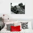 thumbnail image 5 of Chilfamy  Farmhouse Rustic Barn Wall Decor Country Vintage Pickup Old Truck Canvas Prints Framed Winding Road Rural Scene Painting Decoration for Living Room Office 20x16in, 5 of 6
