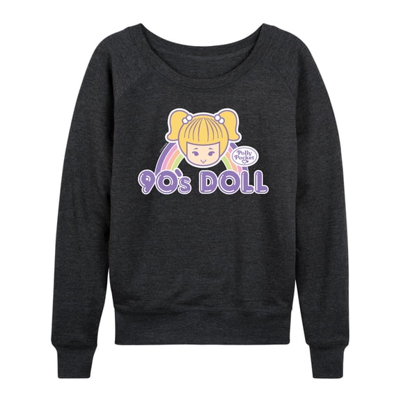Polly Pocket - 90s Doll - Women's Lightweight French Terry Long Sleeve Shirt