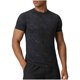 thumbnail image 2 of Ceisia Men's Athletic Textured T-shirt Short Sleeve Round Neck Quick Dry Slim Fit Outdoor Climbing Running Casual Tee Tops Slim Fit Black M Gifts, 2 of 8