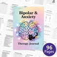 thumbnail image 5 of Mental Health & Anxiety Journal,Mood Tracker Journal for Mindfulness,Self Care & Stress Relief,Guided CBT Journal with Mental Health Coloring Book Pages,200Pages，9.45"×6.69",1PC, 5 of 9