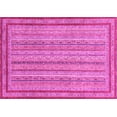 thumbnail image 1 of Ahgly Company Indoor Rectangle Abstract Pink Modern Area Rugs, 7' x 9', 1 of 4