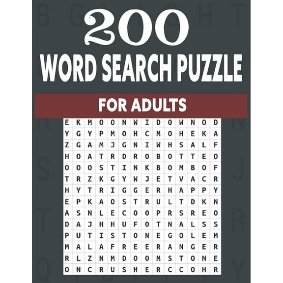 200 Word Search Puzzle for Adults (Paperback)