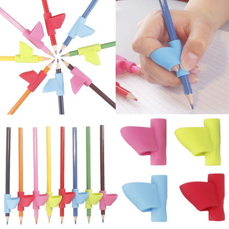 Pencil Grips Holder For Kids Handwriting Non-Toxic Silicone Posture Correction Finger Trainer Kids Preschoolers Children Special Needs