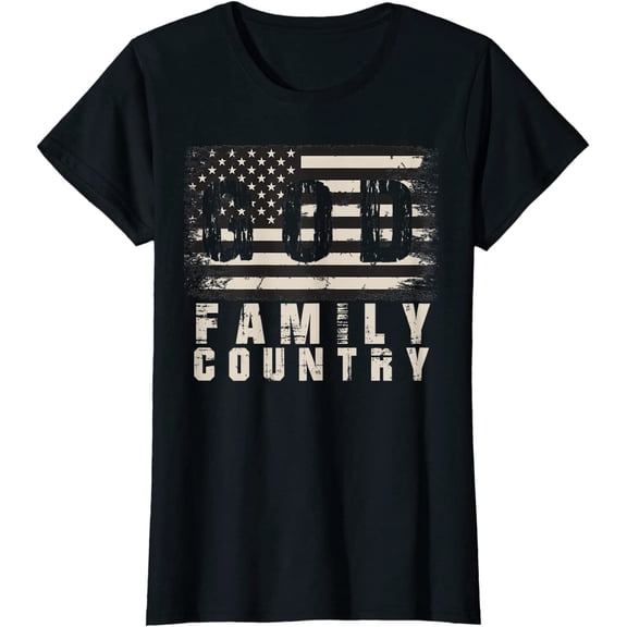God Family Country Patriotic Proud Soldier USA Memorial Day T-Shirt