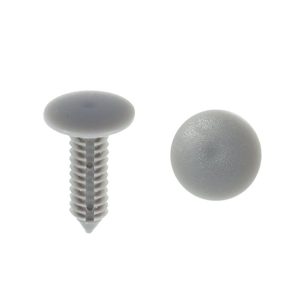 Clips De Fijación 40Pcs Para Coche Suv 7mm Universal Gris Guarnecido Plástico Remaches Clips Hebilla Grapas